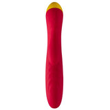 Wiederaufladbarer Rabbit-Vibrator aus Silikon – Jazz Rot (Duale Stimulation)