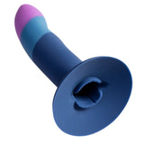 Verstellbares Strap-On Harness mit Silikondildo – Piccolo (Saugnapf, 14 cm)