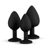 3-teiliges Analplug-Set mit Diamant-Mr. Lover - Sensual Toys
