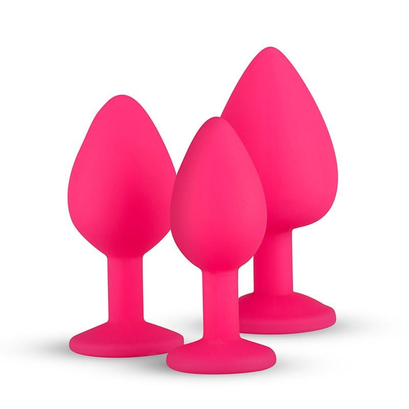 3-teiliges Analplug-Set mit Diamant-Mr. Lover - Sensual Toys
