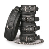 Fetisch-Set mit Halsband, Fußgelenk- und Handgelenkmanschetten-Mr. Lover - Sensual Toys