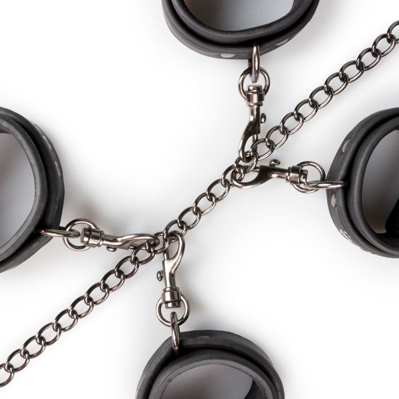 Fetisch-Set mit Halsband, Fußgelenk- und Handgelenkmanschetten-Mr. Lover - Sensual Toys
