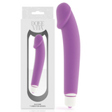 Strukturierter Silikonvibrator mit abnehmbarer Soft-Hülle – Dolce Vita Realistic