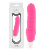 Gerader Silikon-Vibrator mit 7 Programmen & Wechselhülle – Dolce Vita Genius