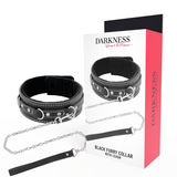 Halsband aus veganem Leder mit Leine