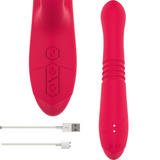 Dua Multifunktions-Vibrator mit Up & Down Bewegung & vibrierender Zunge
