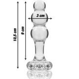 Modell 1 Glas-Plug (10,5 cm × Ø 3 cm)