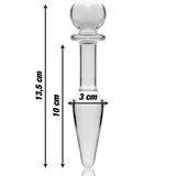Modell 7 Glas-Plug (13,5 cm × Ø 3 cm)