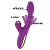 Ateneo Luxus-Vibrator mit Saugfunktion & oszillierender Zunge