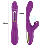 Ateneo Luxus-Vibrator mit Saugfunktion & oszillierender Zunge