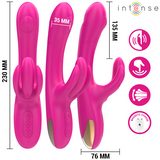 Britney Multifunktions-Rabbit – 3 Motoren mit Oszillation & Pulsation – 23 cm