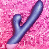 Kontaktloser Luftdruck- & G-Punkt-Vibrator im Rabbit-Stil – Pulse Blau (Pleasure Wave)