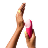 Leistungsstarker Silikon-Stabvibrator mit flexiblem Hals – ROMP Shine X Pink