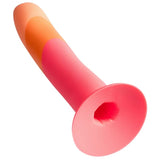 Gebogener G-Punkt Silikondildo mit starkem Saugnapf – Dizi 18 cm