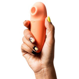 Gelenkiger Silikon-Klitorisstimulator mit beweglichem Kopf – Switch Orange