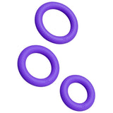 Dehnbares Cockring-Set aus Silikon – Remix Trio (3er-Set, Ø 20-29 mm)