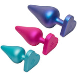 Progressives Anal-Trainingsset aus Silikon – Luster 3er-Set mit Herz-Sicherheitsfuß