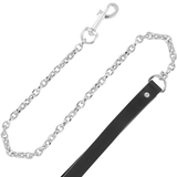 Halsband aus veganem Leder mit Leine