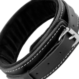 Halsband aus veganem Leder mit Leine