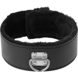 Gepolstertes Halsband mit Kette „Titanium“