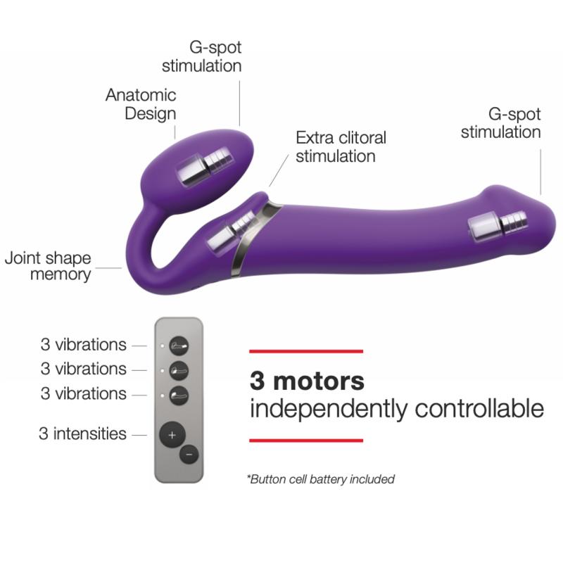 Vibrierender Strap-On Dildo - Größe M-Mr. Lover - Sensual Toys